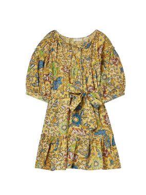 Suzie Kondi Vari Ruffle Mini Dress in Kitrino Batik